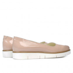 Scarpe casual donna 677 vernice nude