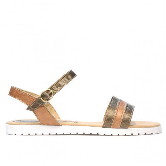 Sandali donna 5037 rame combinato
