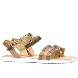 Sandali donna 5037 rame combinato