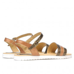 Sandali donna 5037 rame combinato