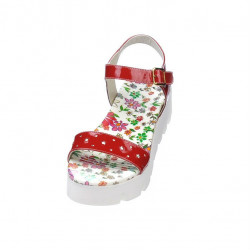 Sandali donna 5034 vernice rossa