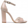 Sandali donna 1259 vernice beige perlato