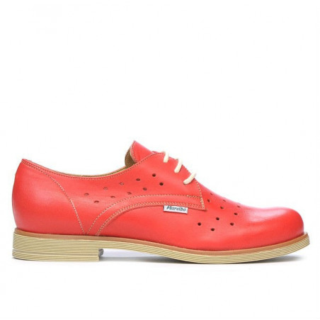 Scarpe casual donna 678 rosso corallo