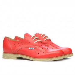 Scarpe casual donna 678 rosso corallo