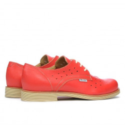 Scarpe casual donna 678 rosso corallo