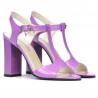 Sandali donna 1258 vernice viola chiaro