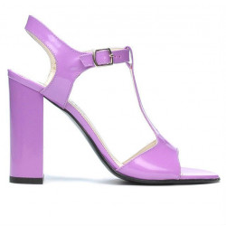 Sandali donna 1258 vernice viola chiaro