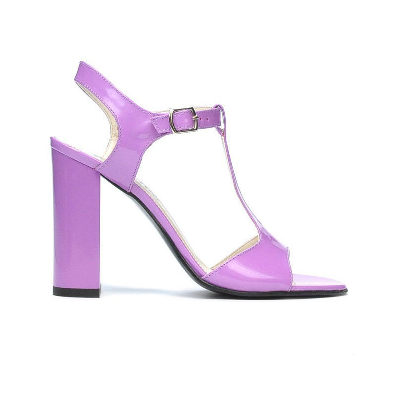 Sandali donna 1258 vernice viola chiaro