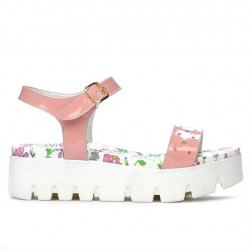 Sandali da donna 5034 vernice rosa