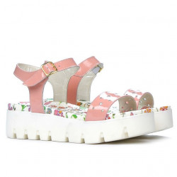 Sandali da donna 5034 vernice rosa