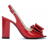 Sandali donna 1256 vernice rossa