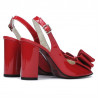 Sandali donna 1256 vernice rossa