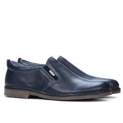 Scarpe casual uomo 7200p indaco traforato