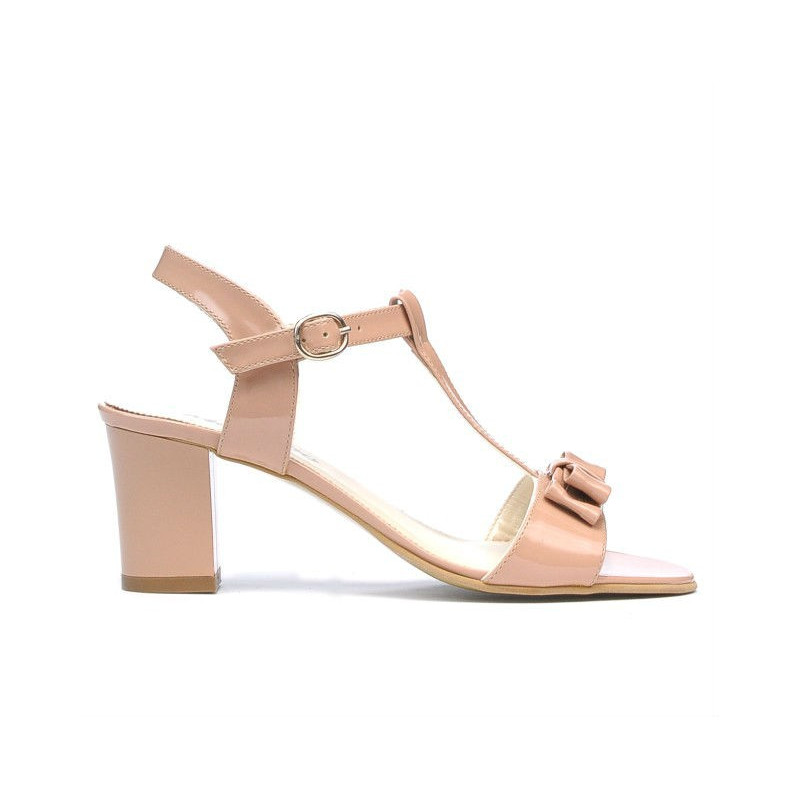 Sandali donna 1257 vernice nude
