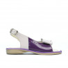 Sandali per bambini piccoli 58c vernice viola+beige