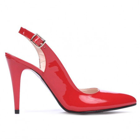 Sandali donna 1249 vernice rossa