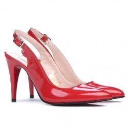 Sandali donna 1249 vernice rossa