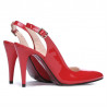 Sandali donna 1249 vernice rossa