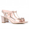 Sandali donna 1257 vernice beige perla