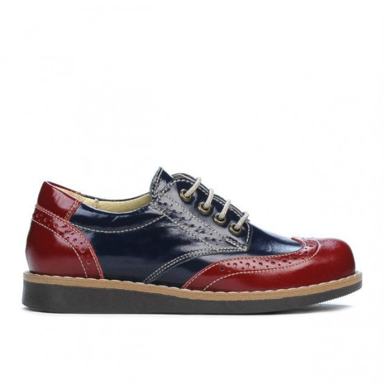 Scarpe bambini 154 vernice bordeaux combinato