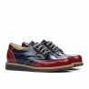 Scarpe bambini 154 vernice bordeaux combinato