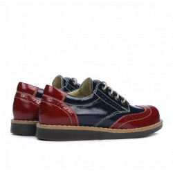 Scarpe bambini 154 vernice bordeaux combinato