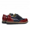 Scarpe bambini 154 vernice bordeaux combinato