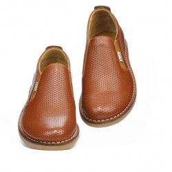 Scarpe casual uomo 7200p marrone traforato
