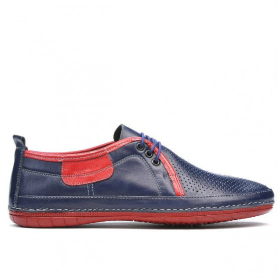 Mocassini uomo 865 indaco+rosso
