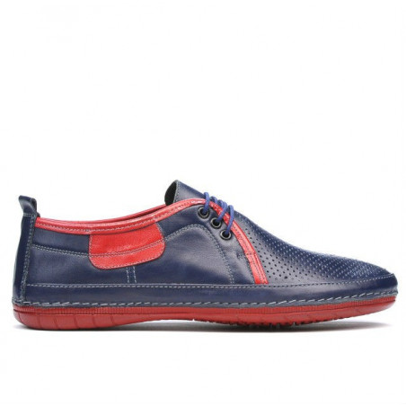 Mocassini uomo 865 indaco+rosso
