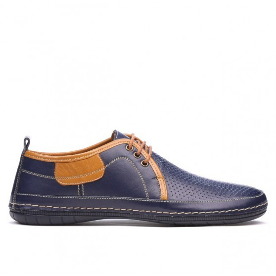 Mocassini uomo 865 indaco+marrone
