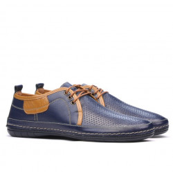 Mocassini uomo 865 indaco+marrone