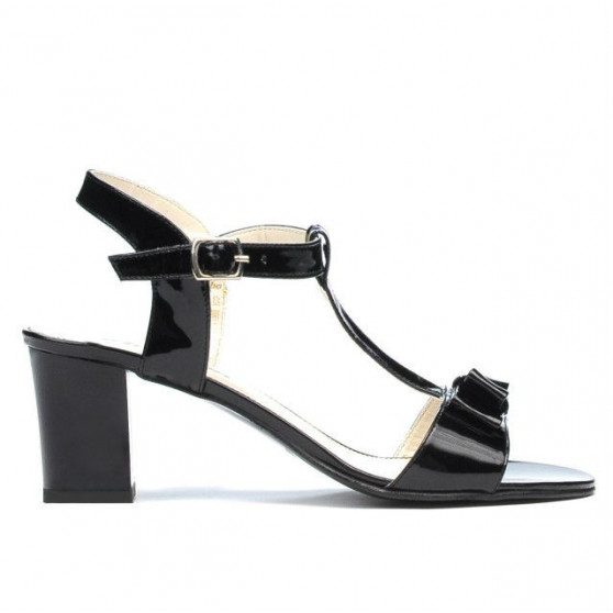 Sandali donna 1257 lacca nera