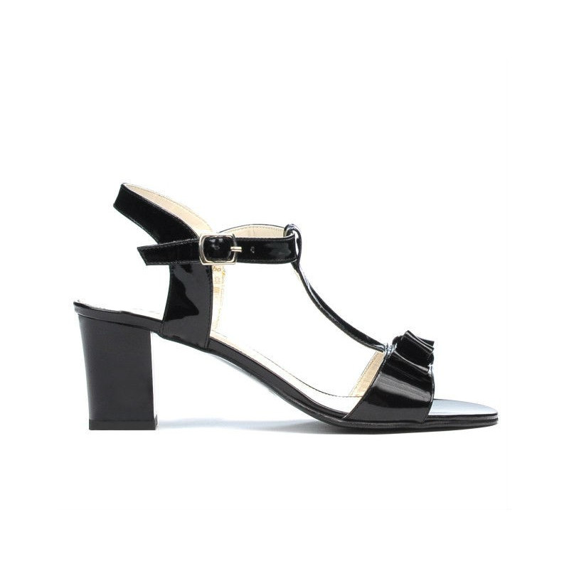 Sandali donna 1257 lacca nera