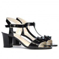Sandali donna 1257 lacca nera