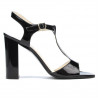 Sandali donna 1258 vernice nera