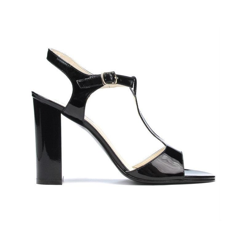 Sandali donna 1258 vernice nera
