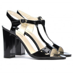Sandali donna 1258 vernice nera
