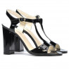 Sandali donna 1258 vernice nera