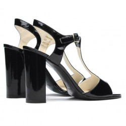 Sandali donna 1258 vernice nera