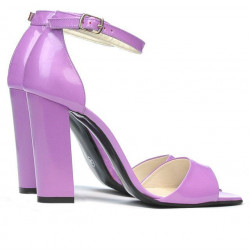 Sandali donna 1259 vernice viola chiaro