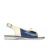 Sandali per bambini piccoli 58c vernice indaco+beige