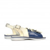 Sandali per bambini piccoli 58c vernice indaco+beige