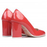 Scarpe eleganti/casual donna 1254 vernice rosso corallo