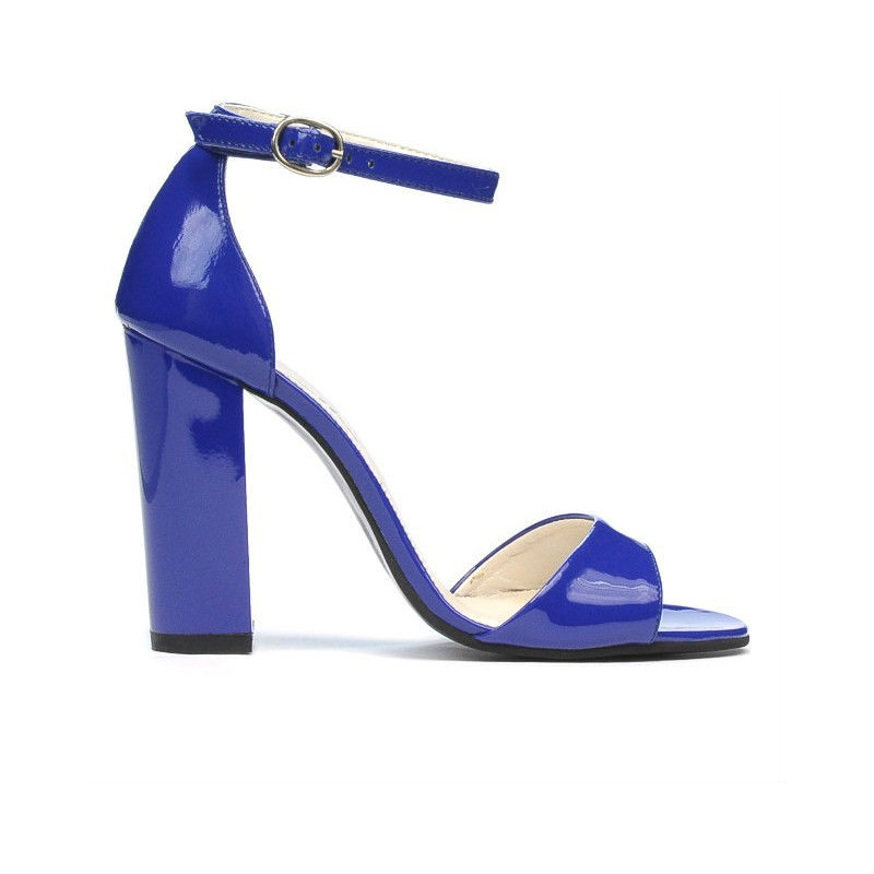 Sandali donna 1259 vernice blu