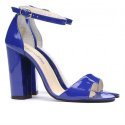 Sandali donna 1259 vernice blu