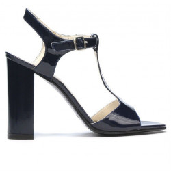 Sandali donna 1258 vernice indaco