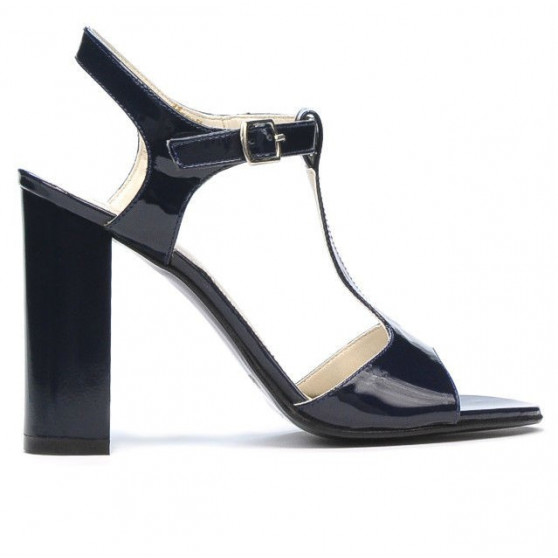 Sandali donna 1258 vernice indaco