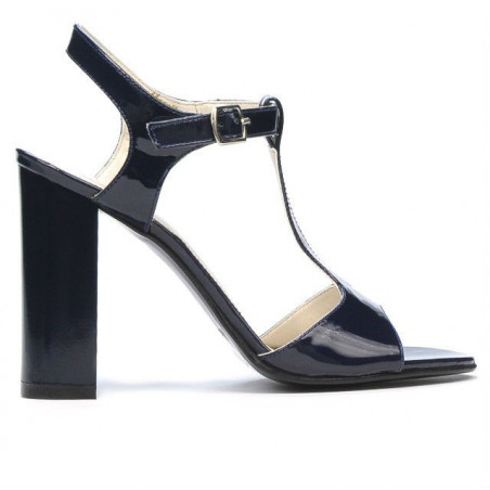 Sandali donna 1258 vernice indaco