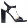 Sandali donna 1258 vernice indaco